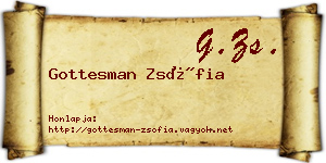 Gottesman Zsófia névjegykártya